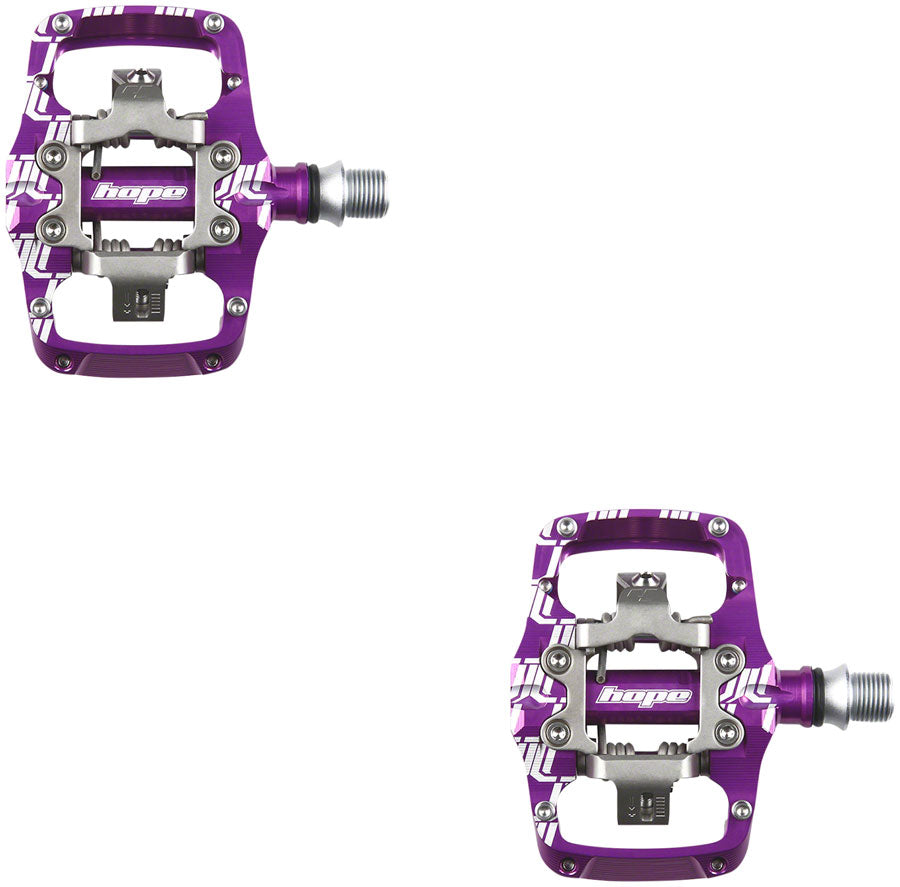 Hope Union TC Pedals - Dual Sided Clipless with Platform, 9/16", Purple MPN: PDUTCPU Pedals Union TC Pedals