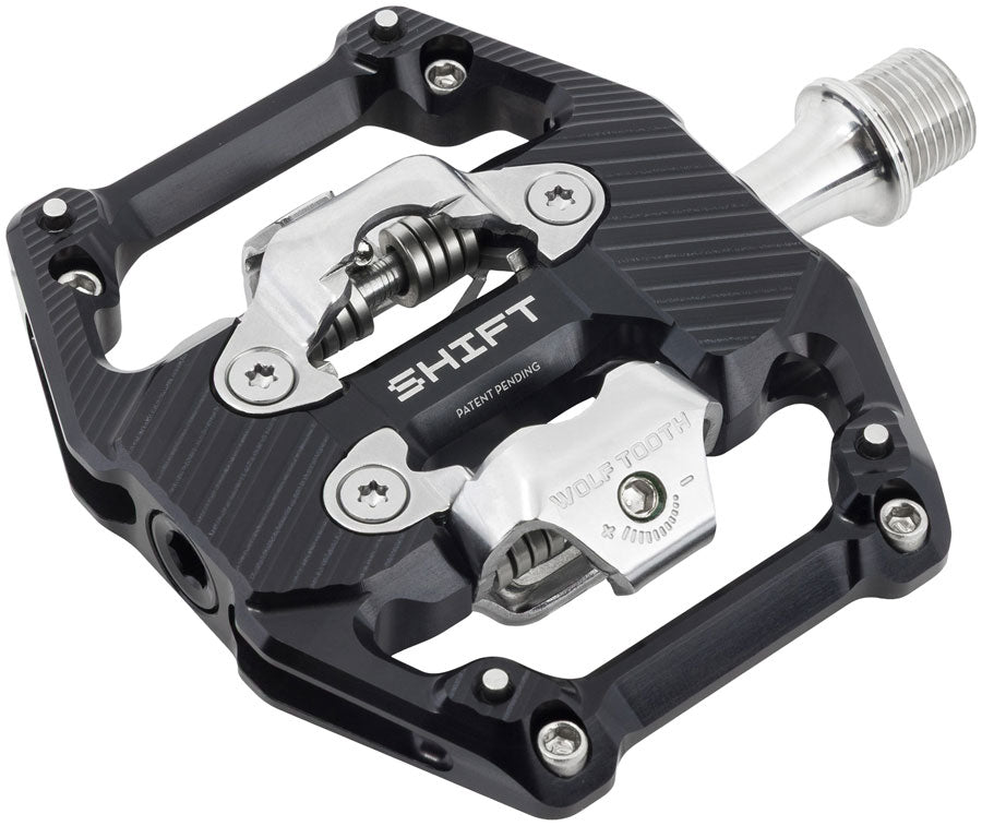 Wolf Tooth SHIFT Gravity Clipless Pedals - Dual Sided Clipless, Alloy, 9/16