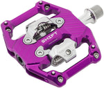 Wolf Tooth SHIFT Gravity Clipless Pedals - Dual Sided Clipless, Alloy, 9/16", Ultraviolet Purple, Pair, Shimano SPD MPN: SHIFT-CLPS-PRU UPC: 810159403566 Pedals SHIFT Gravity Clipless Pedals