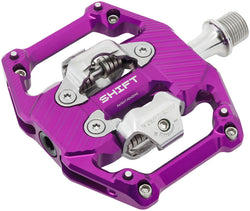 Wolf Tooth SHIFT Gravity Clipless Pedals - Dual Sided Clipless, Alloy, 9/16", Ultraviolet Purple, Pair, Shimano SPD MPN: SHIFT-CLPS-PRU UPC: 810159403566 Pedals SHIFT Gravity Clipless Pedals
