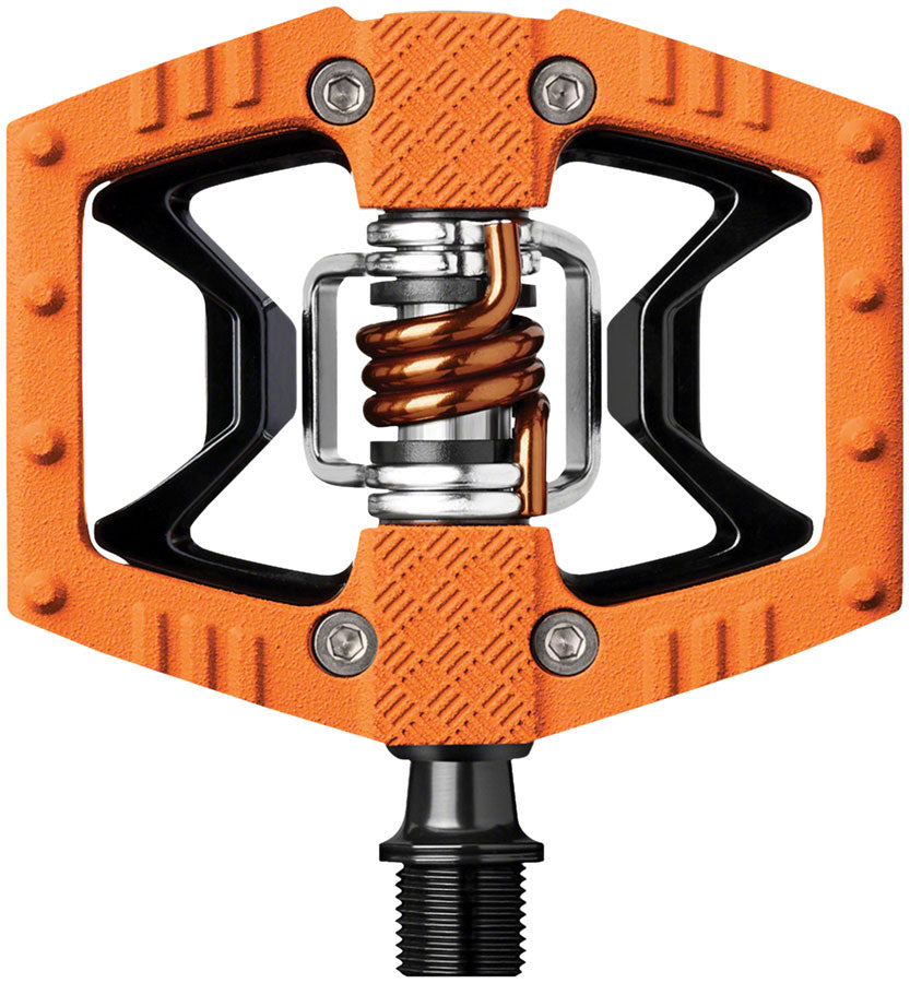 Crankbrothers Double Shot 2 Pedals - Single Side Clipless with Platform, Aluminum, 9/16", Orange MPN: 16007 UPC: 641300160072 Pedals Double Shot 2 Pedals