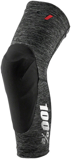 100% Teratec Knee Guards - Gray/Black, Large - Leg Protection - Teratec Knee Guards