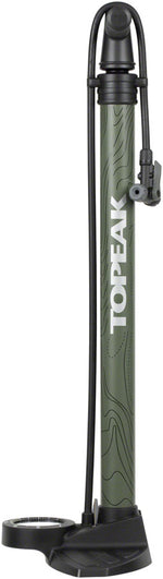 Topeak Joeblow Mountain II Floor Pump - Steel Barrel / Plastic Base, 3.5" Gauge, 60 Psi /4 Bar, Twinhead - Floor Pump - JoeBlow Mountain II Floor Pump