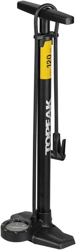 Topeak Joeblow Urban Ex Floor Pump - Steel Barrel / Plastic Base,  3.5" Base Mount Gauge, 120 Psi /8 Bar, Smarthead, MPN: TJB-UE1 UPC: 883466037441 Floor Pump JoeBlow Urban EX Floor Pump