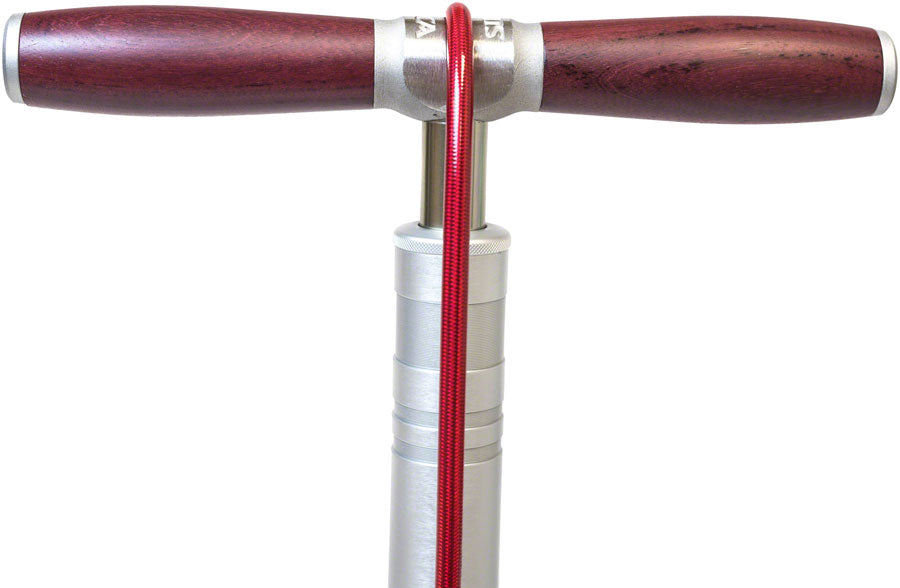 Silca Superpista Ultimate 'Hiro' Edition Floor Pump - 160psi, Stainless Steel, Red Hose with Hiro V2 Chuck, Silver MPN: AM-PU-SP2-ASY-011 UPC: 853740005503 Floor Pump Superpista Ultimate Hiro Edition Pump