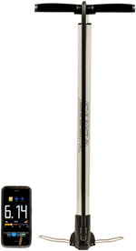 Silca Viaggio Travel Floor Pump - Bluetooth IGauge, 220psi, Hiro Chuck, Silver MPN: AM-PU-004-ASY-0100 UPC: 860205002236 Floor Pump Viaggio Travel Pump