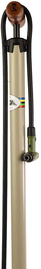 Silca Terra Floor Pump - Aluminum Barrel, 2-Stage Gauge, 120psi, Gray MPN: AM-PU-009-ASY-0100 UPC: 810093160044 Floor Pump Terra Floor Pump