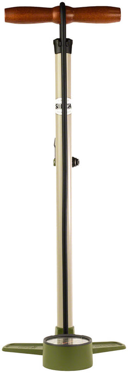 Silca Terra Floor Pump - Aluminum Barrel, 2-Stage Gauge, 120psi, Gray MPN: AM-PU-009-ASY-0100 UPC: 810093160044 Floor Pump Terra Floor Pump