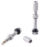 Teravail Alloy Tubeless Valves - Pair, 48mm,  Matte Silver MPN: YF-00240-48MM UPC: 708752530508 Tubeless Valves Alloy Tubeless Valves