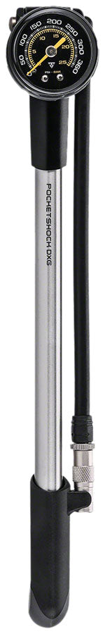 Topeak Pocketshock DXG XL Pump - Silver/Black MPN: TPSDXG-XL2 UPC: 883466018273 Shock Pump Pocket Shock DXG Pump