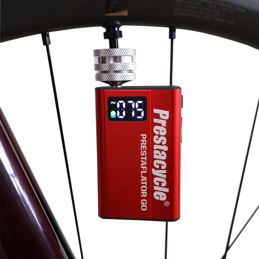 bicycle electric pump Prestaflator Go Pocket Tool