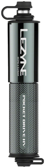 Lezyne Pocket Drive HV Frame Pump - Gloss Lite Gray - Frame Pump - Pocket Drive HV Frame Pump