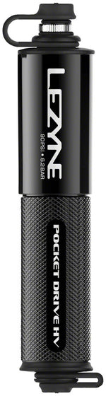 Lezyne Pocket Drive HV Frame Pump - Gloss Black - Frame Pump - Pocket Drive HV Frame Pump