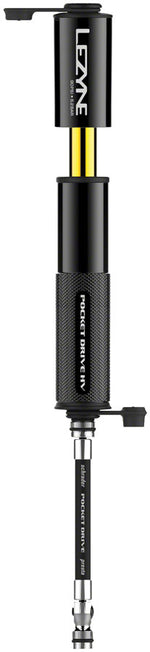 Lezyne Pocket Drive HV Frame Pump - Gloss Black MPN: 1-MP-PKDRHV-V104 Frame Pump Pocket Drive HV Frame Pump