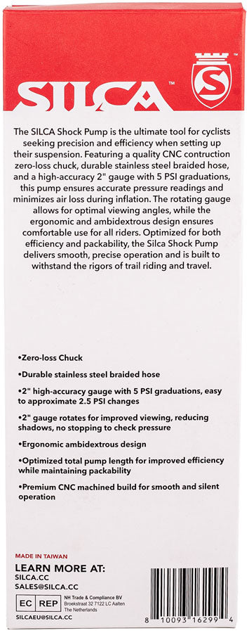 Silca Ultimate Shock Pump MPN: AM-PU-015-ASY-0100 UPC: 810093162994 Shock Pump Ultimate Shock Pump