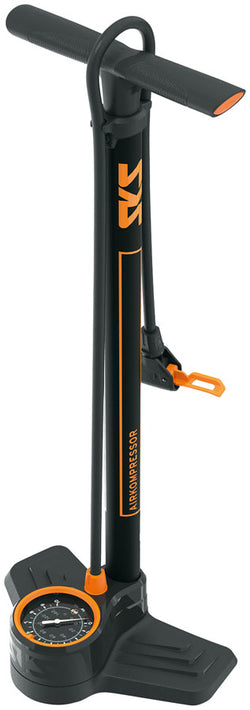 SKS Airkompressor 10.0 MV Valve Floor Pump - 144 PSI, 900mm Hose, 80mm Gauge - Floor Pump - Airkompressor 10.0 MV Valve Floor Pump