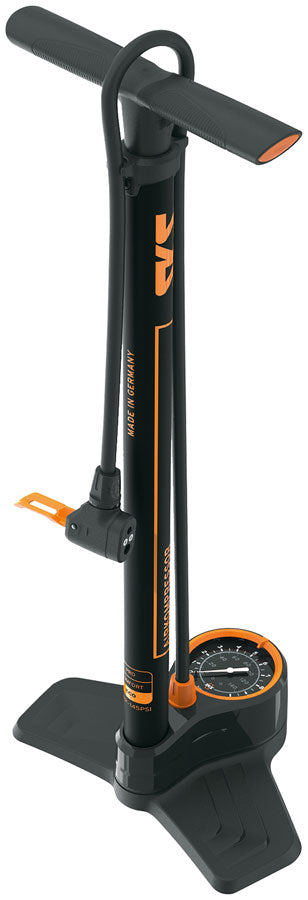 SKS Airkompressor 10.0 MV Valve Floor Pump - 144 PSI, 900mm Hose, 80mm Gauge MPN: 11761 Floor Pump Airkompressor 10.0 MV Valve Floor Pump
