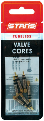 Stan's Tubeless Universal Valve Cores - Presta, 6 Pack - Valve Part - Valve Core