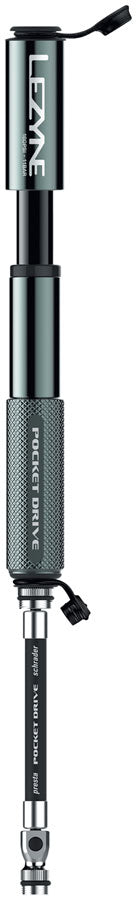 Lezyne Pocket Drive Pump - Lite Gray - Frame Pump - Pocket Drive Mini Pump
