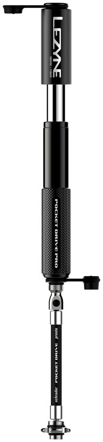 Lezyne Pocket Drive Pro HV Pump - Black - Frame Pump - Pocket Drive Pro HV Mini Pump