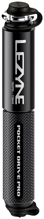 Lezyne Pocket Drive Pro HV Pump - Black - Frame Pump - Pocket Drive Pro HV Mini Pump