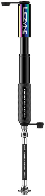 Lezyne Pocket Drive Pro Pump - Neo Metallic Black MPN: 1-MP-PKDRPRO-V104 Frame Pump Pocket Drive Pro Frame Pump