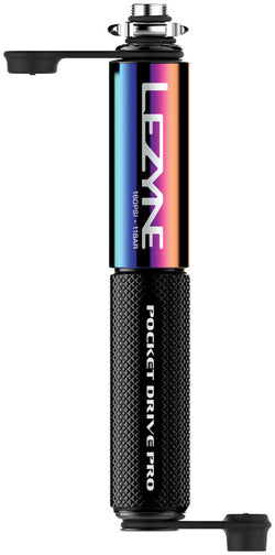 Lezyne Pocket Drive Pro Pump - Neo Metallic Black - Frame Pump - Pocket Drive Pro Frame Pump