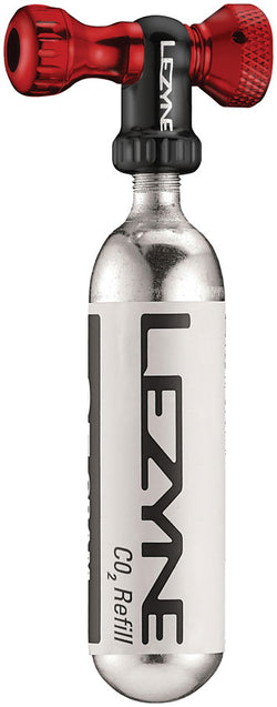 Lezyne Control Drive C0-2 Inflator, Slip-fit Shcrader/Presta, includes 16g cartridge with Neoprene Sleeve: Red MPN: 1-C2-CTRLDR-V111 CO2 and Pressurized Inflation Device Control Drive
