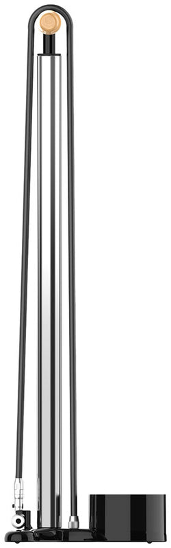 Lezyne Alloy Floor Drive 3.5 Floor Pump -  Presta Pro Chuck, 220psi, Gloss Silver - Floor Pump - Alloy Floor Drive Floor Pump