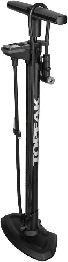 Topeak JoeBlow Pro Digital Floor Pump - 200psi / 13.8bar Digital Gauge, SmartHead DX3, Air Release Button, Black/Yellow - Floor Pump - JoeBlow Pro Digital Floor Pump