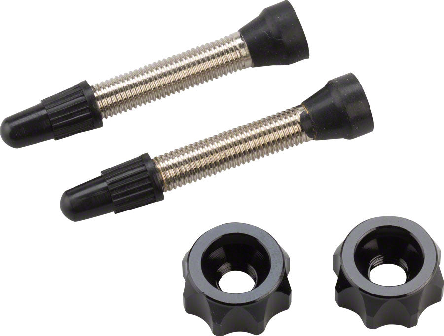 Problem Solvers Super P-Nut Tubeless Kit, Valves included, Set, Black