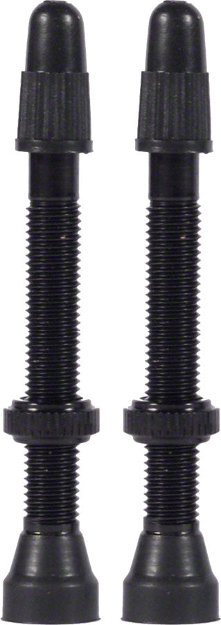 WTB Aluminum TCS Tubeless Valves: 46mm, Black, Pair MPN: W095-0008 UPC: 714401950085 Tubeless Valves TCS Presta Valve