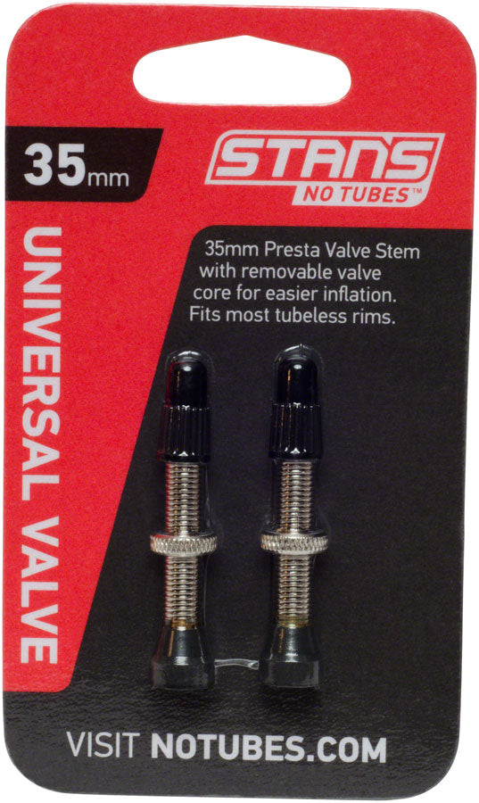 Stan's NoTubes Brass Valve Stems - 35mm, Pair MPN: AS0018 UPC: 183720000724 Tubeless Valves Brass Valve Stems