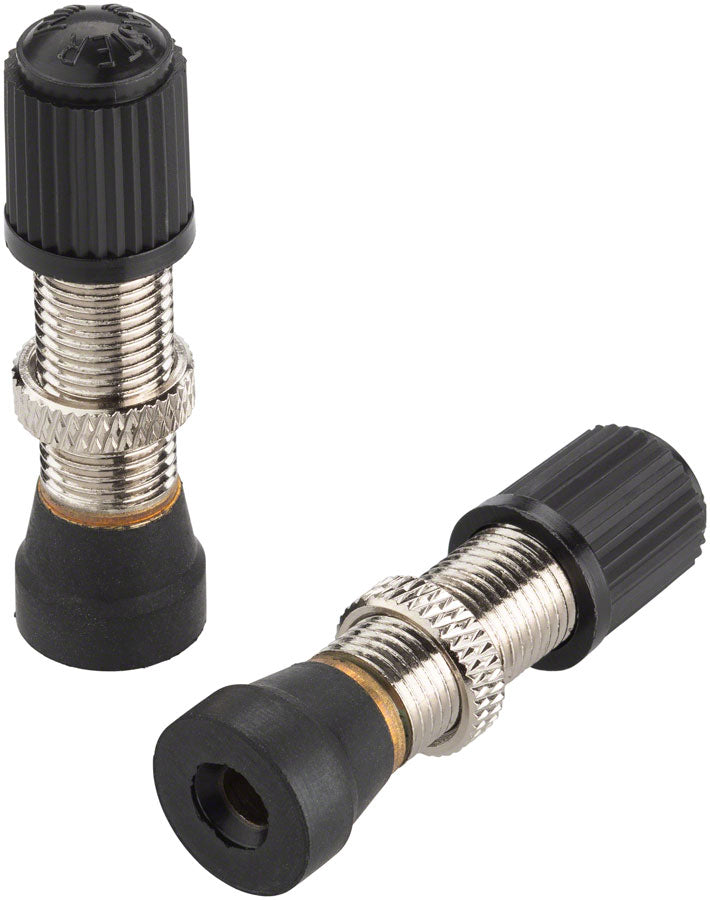 Stan's NoTubes Brass Valve Stems - 32mm, Universal Schrader, Pair - Tubeless Valves - Brass Valve Stems