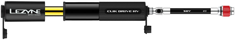Lezyne Clik Drive HV Pump - Black - Frame Pump - Clik Drive HV Pump