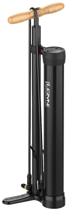 Lezyne Digital Pressure Over Drive: ABS-1 Chuck, Black Floor Pump