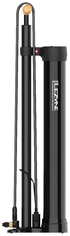 LEZYNE DIGITAL PRESSURE OVER DRIVE ポンプ中古 Lezyne Digital Pressure Over Drive: ABS-1 Chuck, Black Floor Pump