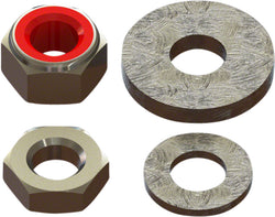 Silca Metal Nut Washer Spacer Kit MPN: AM-PU-SPA-ASY-001 Pump Part Plunger Washers