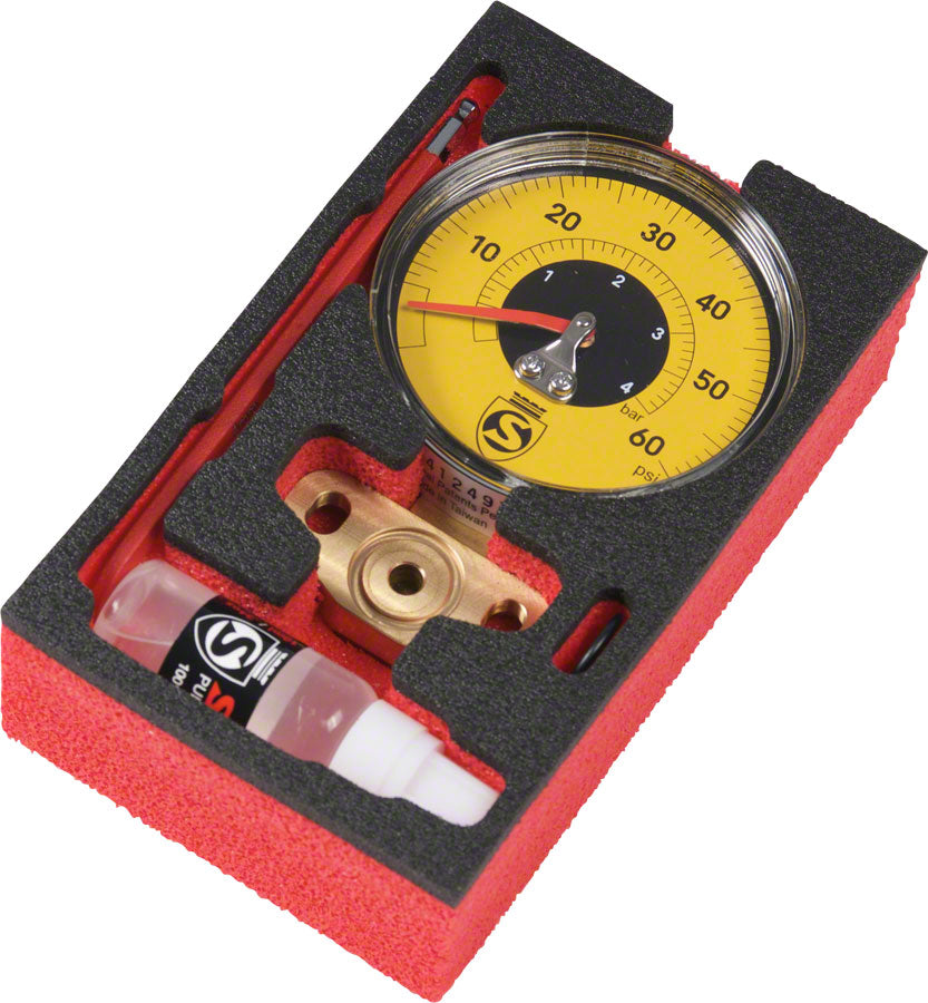 Silca Super Pista Ultimate 60psi Low Pressure Gauge, Yellow