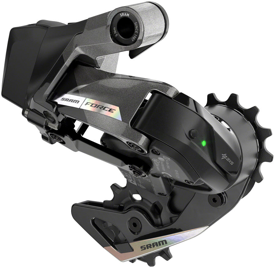 SRAM Force AXS eTap Rear Derailleur - 12-Speed, Medium Cage, 36t Max, (Battery Not Included), Iridescent Gray, D2 - Rear Derailleur - Force AXS eTap Rear Derailleur D2