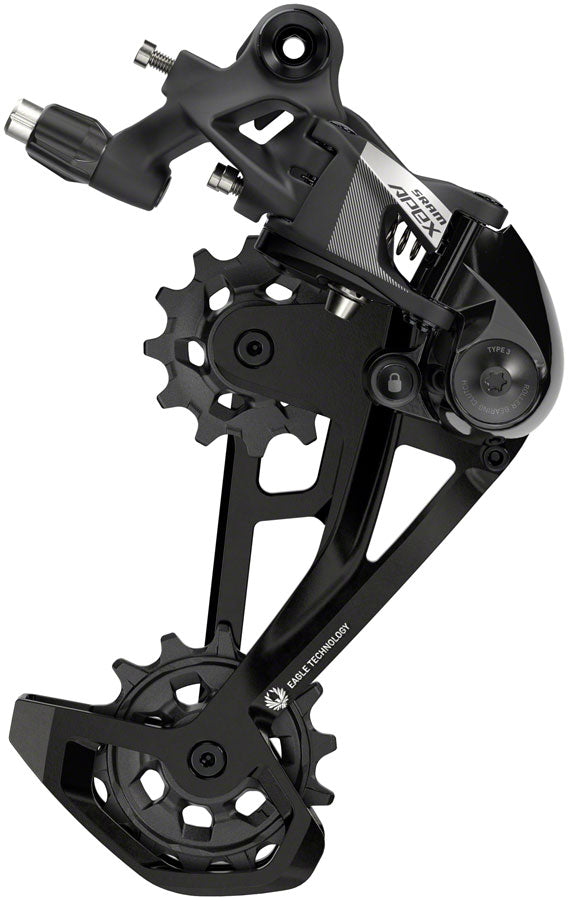 SRAM Apex Eagle Rear Derailleur - 12-Speed, Long Cage, 52t Max, Black, D1 MPN: 00.7518.178.000 UPC: 710845887529 Rear Derailleur Apex Eagle Rear Derailleur