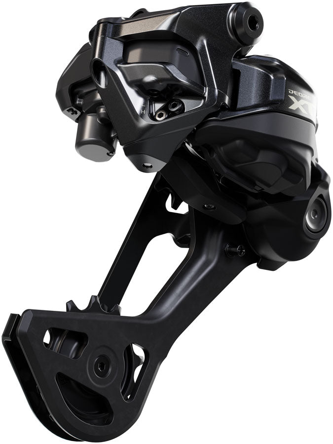 Shimano Deore XT RD-M8250-SGS Di2 Wireless Rear Derailleur - 12-Speed, Long Cage, Shadow ES, Black/Gray MPN: IRDM8250SGSB UPC: 192790747743 Rear Derailleur Deore XT RD-M8250-SGS Di2 12-Speed Wireless Rear Derailleur