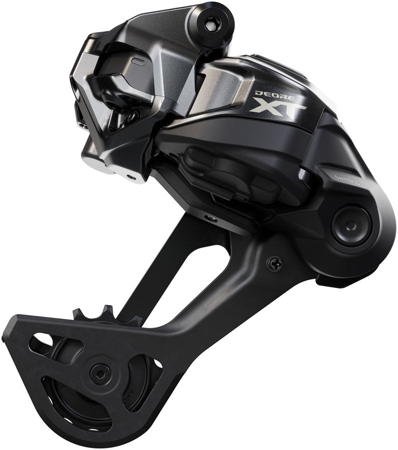 Shimano Deore XT RD-M8250-SGS Di2 Wireless Rear Derailleur - 12-Speed, Long Cage, Shadow ES, Black/Gray MPN: IRDM8250SGSB UPC: 192790747743 Rear Derailleur Deore XT RD-M8250-SGS Di2 12-Speed Wireless Rear Derailleur