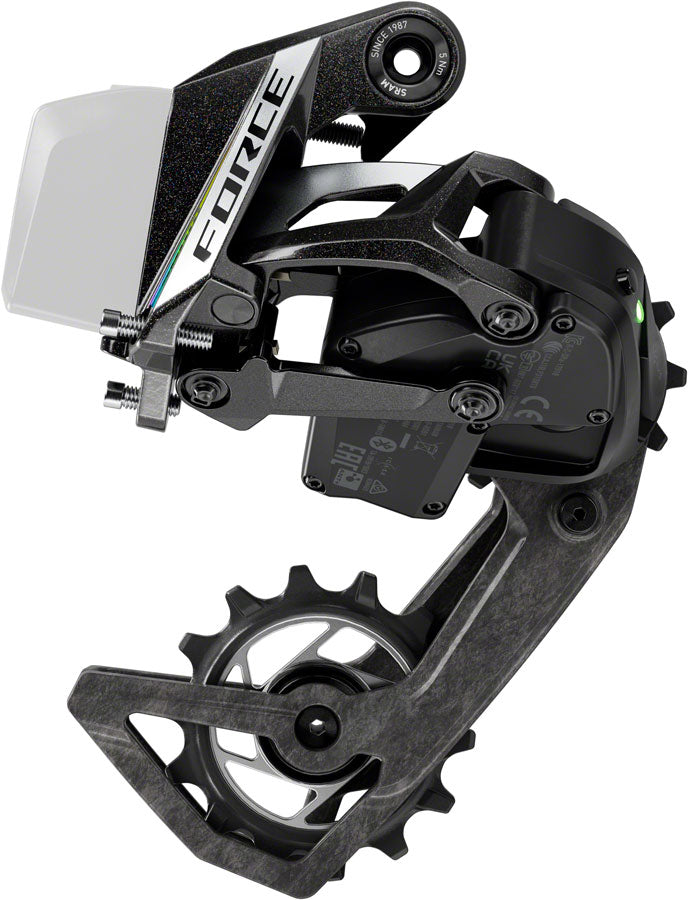 SRAM Force AXS Rear Derailleur - 12-Speed, 36t Max, (Battery Not Included), Carbon Cage, Black, E1 MPN: 00.7518.195.000 UPC: 710845916793 Rear Derailleur Force eTAP AXS Rear Derailleur E1