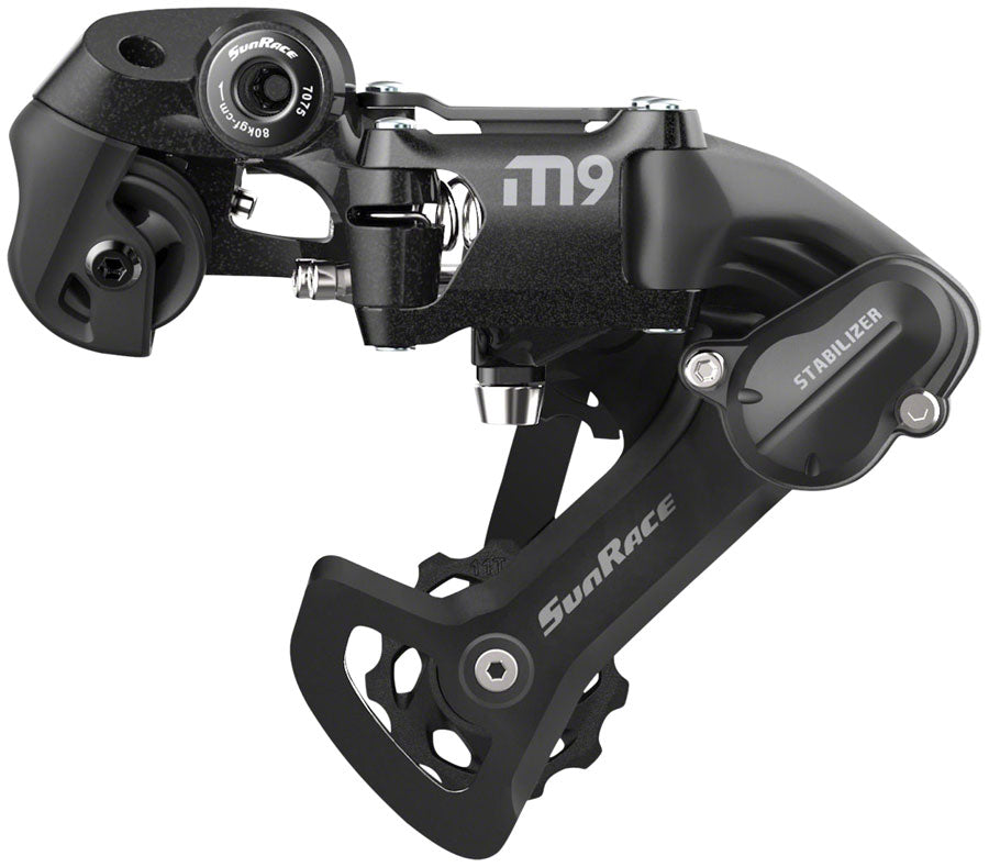 SunRace M903 Rear Derailleur 9-Speed, Short Cage, Black