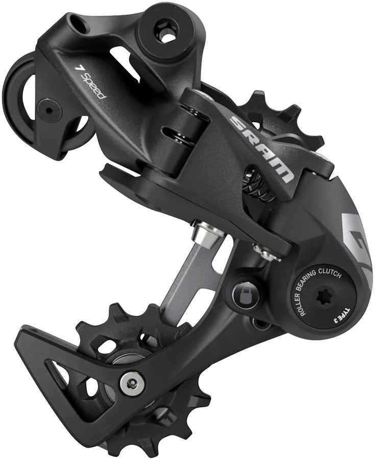 SRAM GX DH Rear Derailleur - 7-Speed, Medium Cage, Black, with Clutch, A3 MPN: 00.7518.129.000 UPC: 710845837227 Rear Derailleur GX DH Rear Derailleur