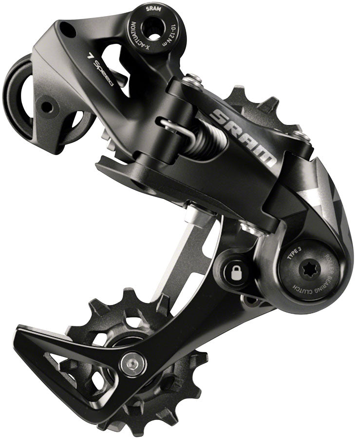 SRAM X01 DH Rear Derailleur - 7-Speed, Medium Cage, Black, with Clutch, A3 MPN: 00.7518.128.003 UPC: 710845837210 Rear Derailleur X01 DH Rear Derailleur