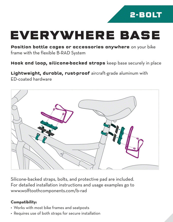 Wolf Tooth B-RAD Everywhere Base 2 - Other Rack - B-RAD Everywhere Base