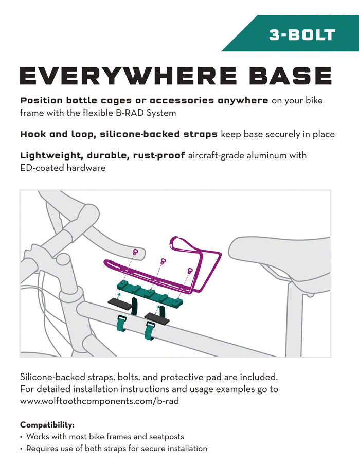 Wolf Tooth B-RAD Everywhere Base 3 - Other Rack - B-RAD Everywhere Base