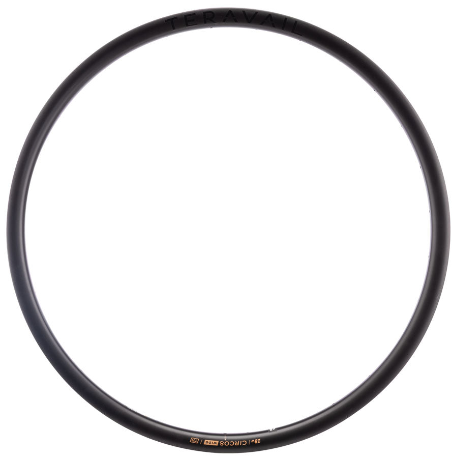 Teravail Circos Wide Gravel Rim - Rear, 32", Disc, Matte Carbon, 28H - Rims - Circos Wide 32" Gravel Rim